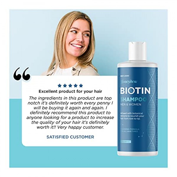 Biotin Hair Shampoo for Thinning Hair - Volumizing Biotin Shampoo for Men 8 oz