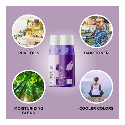 Purple Shampoo and Conditioner for Blonde Hair - Sulfate Free Pur...