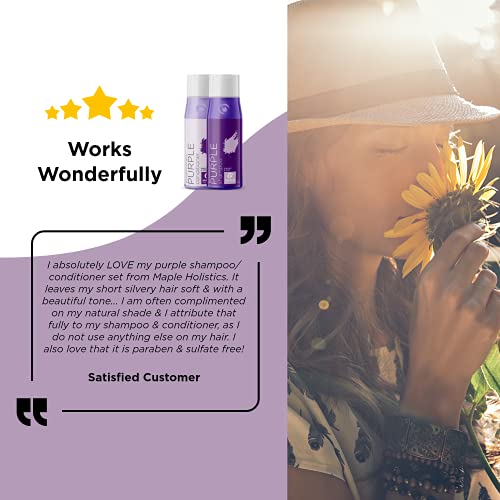Purple Shampoo and Conditioner for Blonde Hair - Sulfate Free Pur...