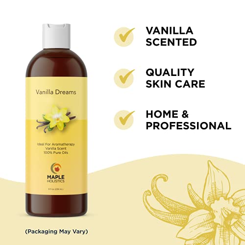 Sensual Vanilla Massage Oil - Men and Women with Pure Jojoba Swee...