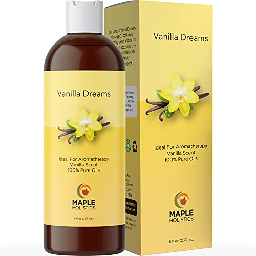 Sensual Vanilla Massage Oil - Men and Women with Pure Jojoba Swee...