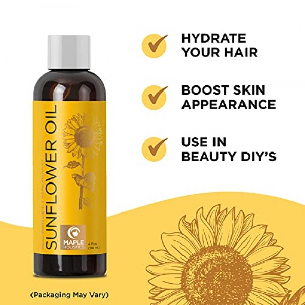 Sunflower Oil for Hair Skin and Nails - Anti Aging Skin Care with...