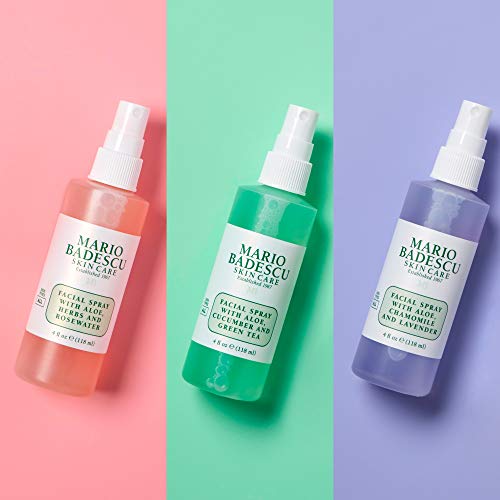 Mario Badescu Spritz Mist and Glow Facial Spray Collection Trio, ...