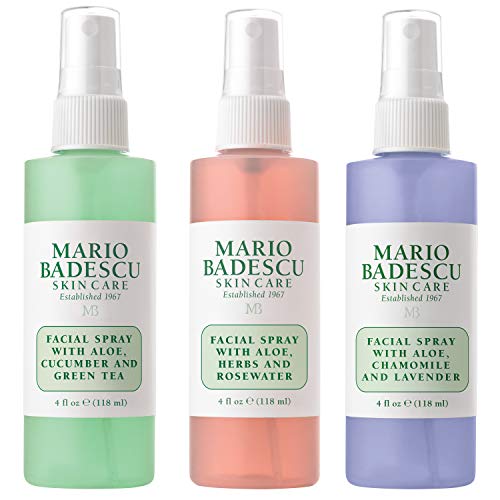 Mario Badescu Spritz Mist and Glow Facial Spray Collection Trio, ...
