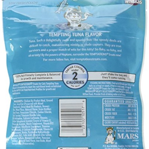 Temptations Cat Treats, Tempting Tuna Flavor, 6.3 Oz Pouch
