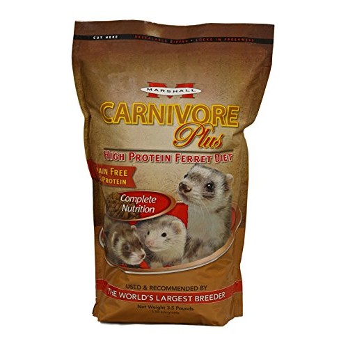 Marshall Carnivore Plus High Protein Diet Ferret Food - 3.5 lb
