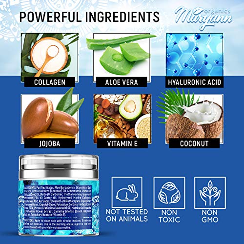 Water Gel Cream - Water Based Face Moisturizer Collagen Cream - M...