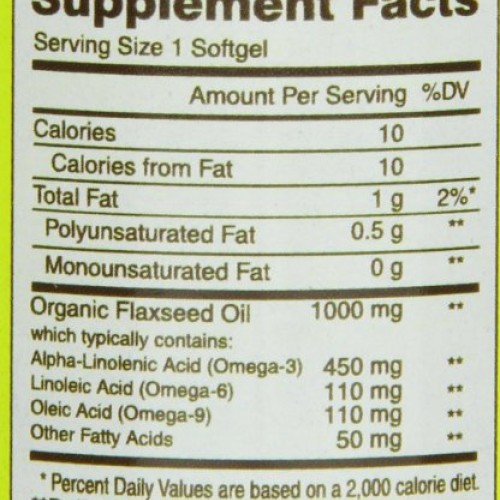 Mason Natural, Flax Seed Oil, 1000 Mg Omega 3-6-9 Linaza, Softg...