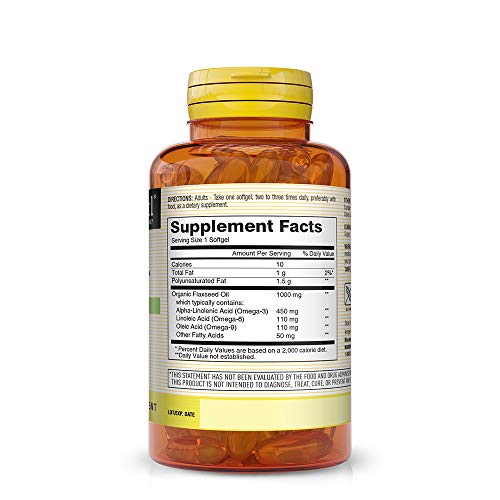 Mason Natural, Flax Seed Oil, 1000 Mg Omega 3-6-9 Linaza, Softg...