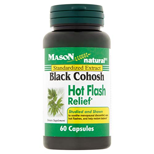 Mason Natural Black Cohosh Hot Flash Relief, 40 mg, 60 caps by Ma...