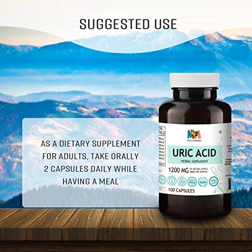 Uric Acid Capsules - Herbal Supplement Promoting Liver Cleanse, A...