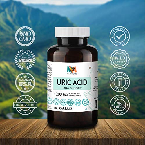Uric Acid Capsules - Herbal Supplement Promoting Liver Cleanse, A...