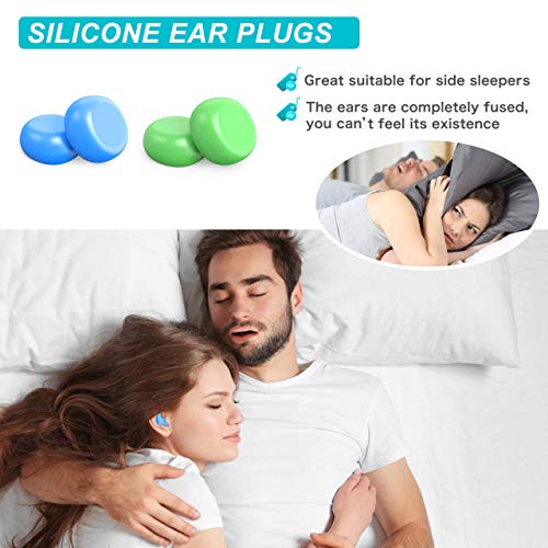 Silicone Ear Plugs for Sleeping Swimming,Reusable Moldable Noise ...