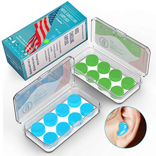 Silicone Ear Plugs for Sleeping Swimming,Reusable Moldable Noise ...