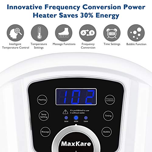 Foot Spa Bath Massager 6 in 1-Heat, Bubbles, Vibration, 4 Motoriz...