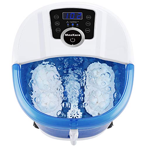 Foot Spa Bath Massager 6 in 1-Heat, Bubbles, Vibration, 4 Motoriz...