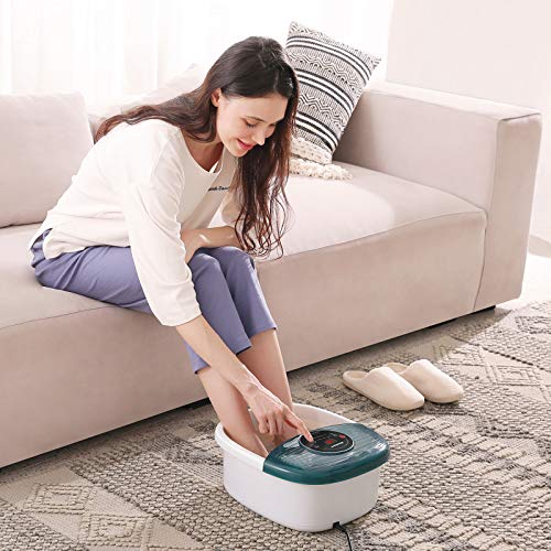 Foot Spa/Bath Massager with Heat, Bubbles, and Vibration, Digital...