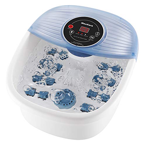 Foot Spa Bath Massager with Heat Bubbles Vibration 3 in 1 Functio...