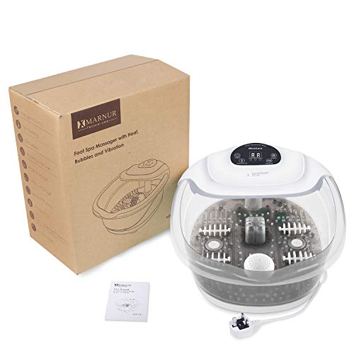 Foot Spa/Bath Soaker with Heat Bubbles Vibration and Massage Pedi...