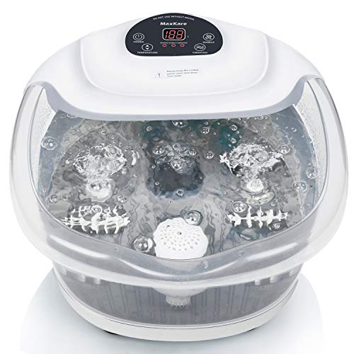 Foot Spa/Bath Soaker with Heat Bubbles Vibration and Massage Pedi...