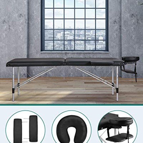 MaxKare Massage Table Bed Professional Portable Facial SPA Bed He...