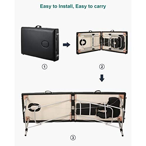 MaxKare Massage Table Bed Professional Portable Facial SPA Bed He...