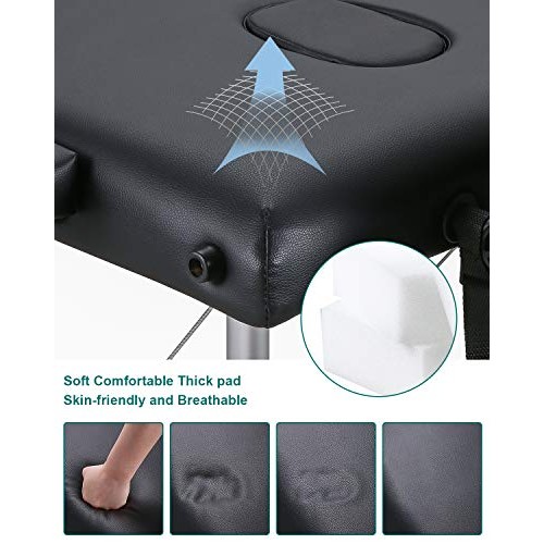 MaxKare Massage Table Bed Professional Portable Facial SPA Bed He...