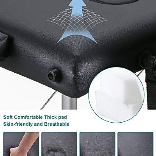 MaxKare Massage Table Bed Professional Portable Facial SPA Bed He...