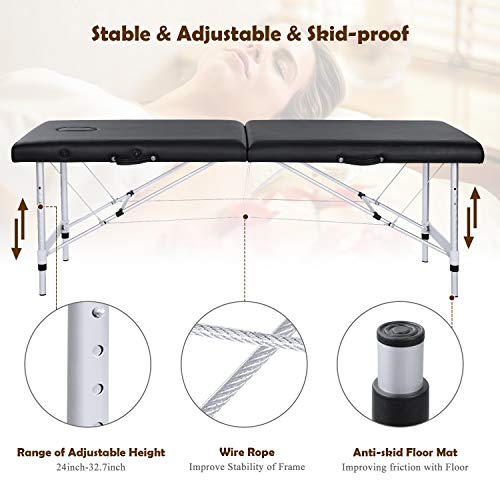 MaxKare Portable Massage Table 84 Inch with Extra Wide Folding Pr...