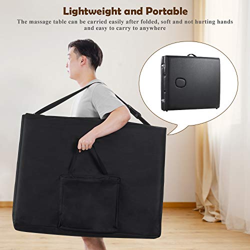 MaxKare Portable Massage Table 84 Inch with Extra Wide Folding Pr...