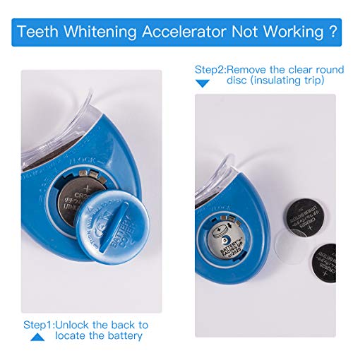 MayBeau Teeth Whitening Gel Kit With Reusable Led Accelerator Lig...