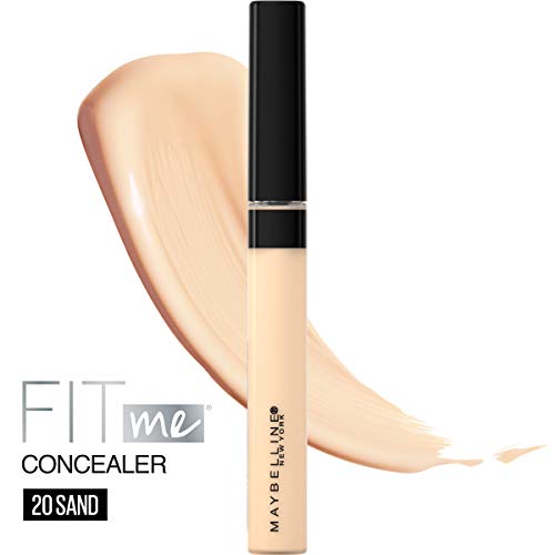 Maybelline New York Fit Me! Concealer, 20 Sand, 0.23 Fl Oz Pack ...