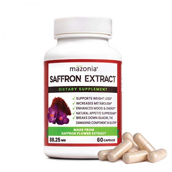 Saffron Extract 88.25mg | Saffron Extract Supplement | Mood Boost...