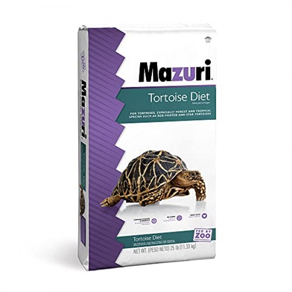 Mazuri | High Fiber Tortoise Food| 25 Pound 25 lb. Bag
