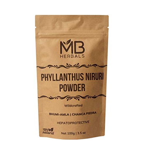 MB Herbals Wildcrafted Phyllanthus Niruri Powder | 100 Grams | Ch...