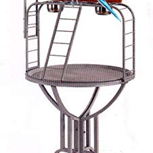 Elegant and Durable Wrought Iron Parrot Bird Play Rolling Stand P...
