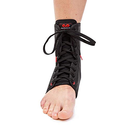 McDavid 199 Lightweight Laced Ankle Brace, Black, Large