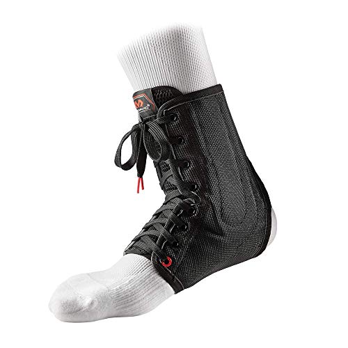 McDavid 199 Lightweight Laced Ankle Brace, Black, Large