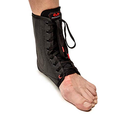 McDavid 199 Lightweight Laced Ankle Brace, Black, Large