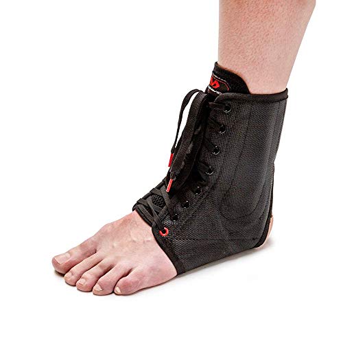 McDavid 199 Lightweight Laced Ankle Brace, Black, Large