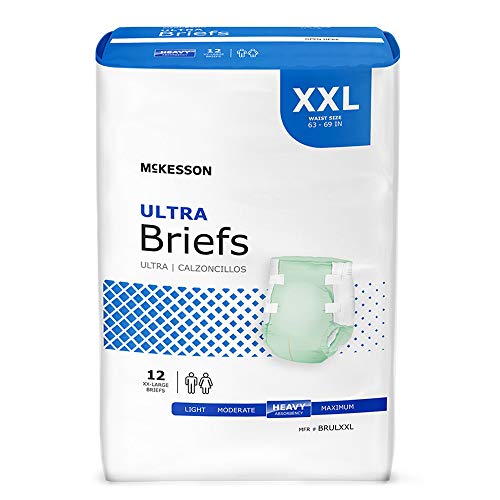 McKesson Ultra Incontinence Brief XXL Contoured, BRULXXL, Heavy, ...