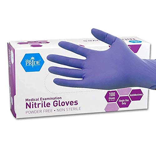 MedPride Powder-Free Nitrile Exam Gloves, X-Large, Box/100