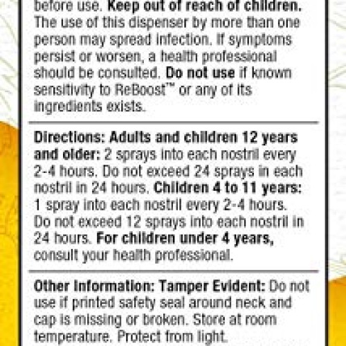 MediNatura ReBoost Decongestion Nasal Spray - Fast Nasal Symptom ...