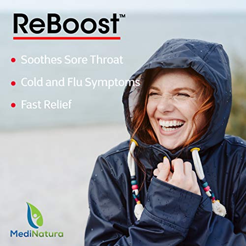MediNatura ReBoost Zinc +13 Sore Throat Spray - 0.68oz Spray - Ch...