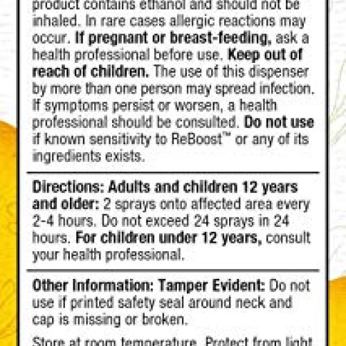 MediNatura ReBoost Zinc +13 Sore Throat Spray - 0.68oz Spray - Ch...