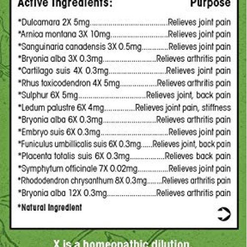 MediNatura T-Relief Arnica +12 Natural Arthritis Pain Relief - Pl...