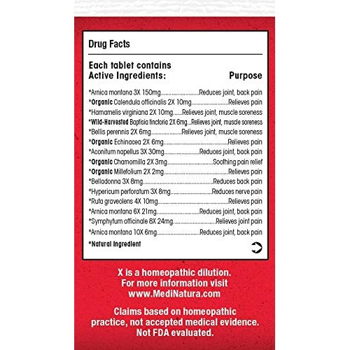 MediNatura T-Relief Arnica +12 Natural Pain Relievers - Plant-Bas...