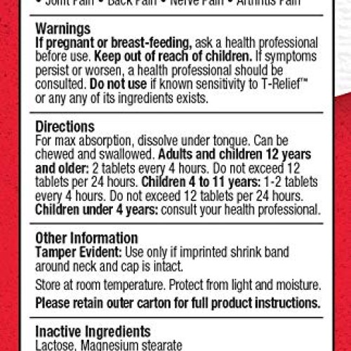 MediNatura T-Relief Arnica +12 Natural Pain Relievers - Plant-Bas...