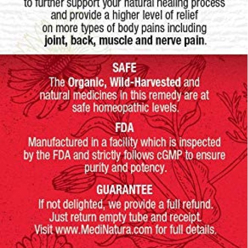 MediNatura T-Relief Arnica +12 Natural Pain Relievers - Plant-Bas...