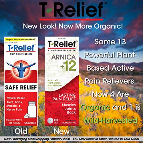 MediNatura T-Relief Arnica +12 Natural Pain Relievers - Plant-Bas...